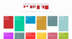 Desktop Screenshot of kienzleartfoundation.de